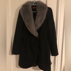 Alice + Olivia Wool and Lamb Coat XS